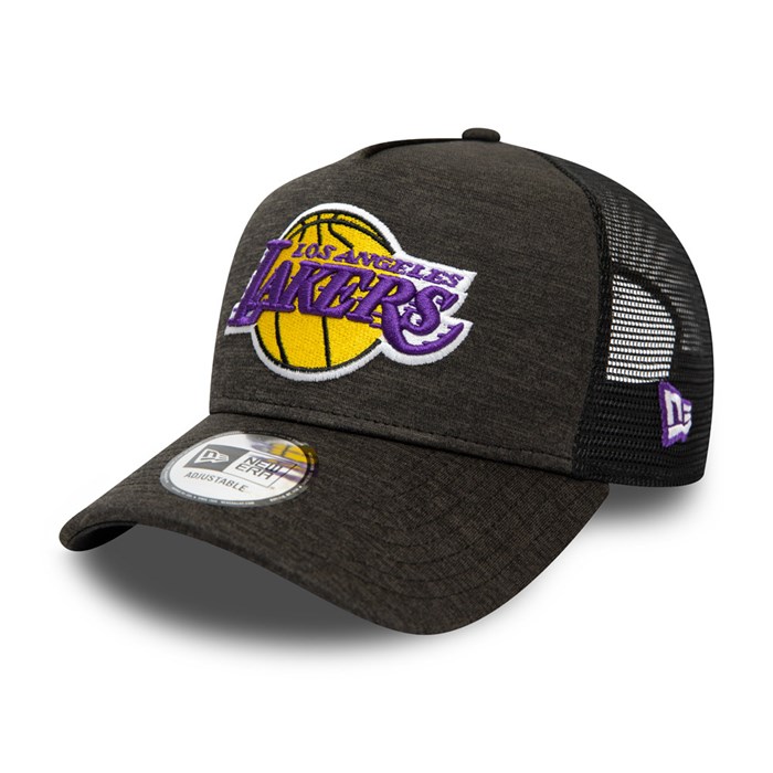 LA Lakers Shadow Tech A-Frame Trucker Lippis Mustat - New Era Lippikset Myynti FI-704315